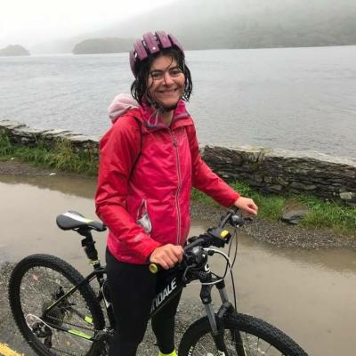Jane on Sponsored Bike Ride for Katumba