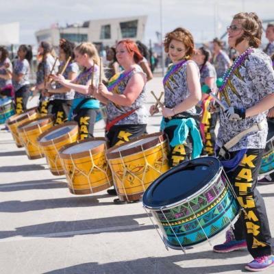 UK community drum and dance group, Katumba