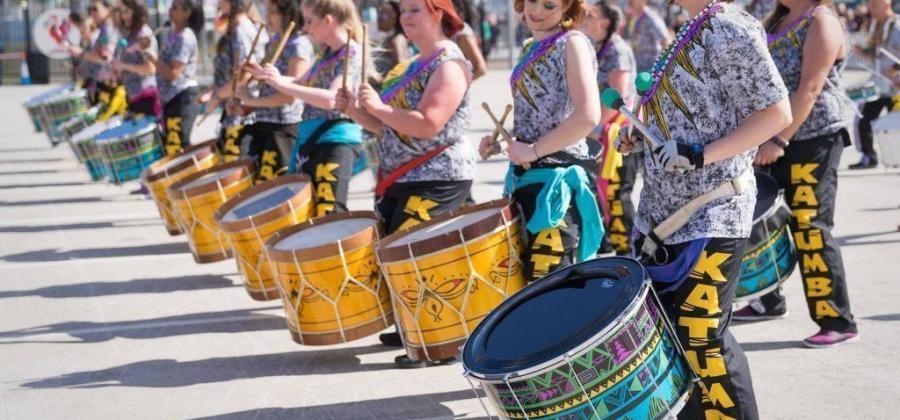 UK community drum and dance group, Katumba